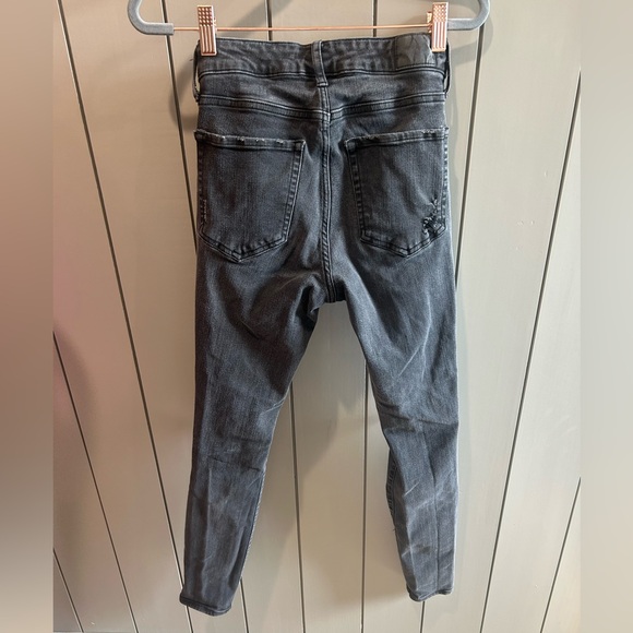 Aeropostale black distressed high rise jegging size 6 - Picture 2 of 9